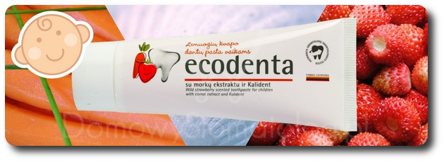 Ecodenta poziomka pasta dla dzieci