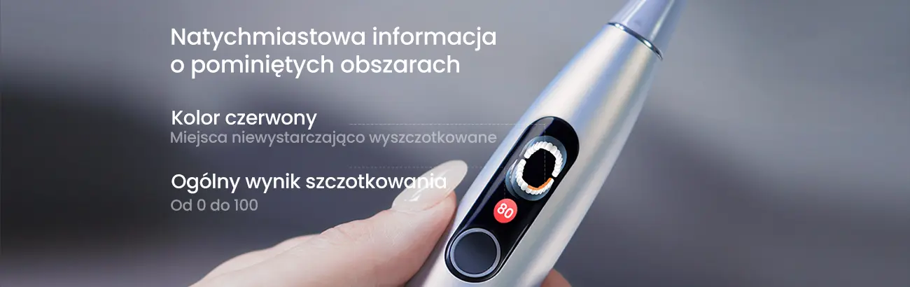 Ocena umycia zębów w Oclean