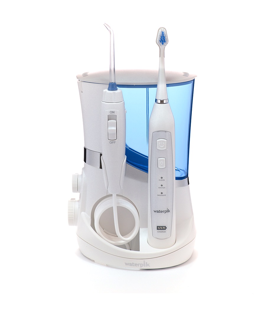 Waterpik Wp 861 E2 Zestaw Irygator Stacjonarny Wp 660 Szczoteczka Soniczna Waterpik Triple 5087