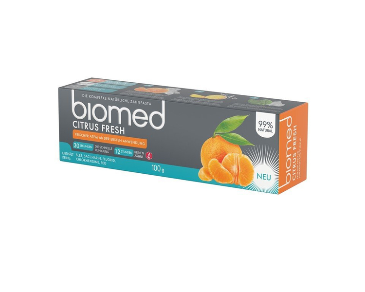 Biomed CITRUSFRESH 100 g - naturalna pasta odświeżająca oddech.