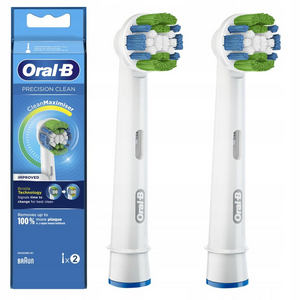 Końcówki Braun Oral-B PRECISION CLEAN CleanMaximiser 2 szt. EB20-2 - klasyczne ze średnim włosiem do szczoteczek elektrycznych