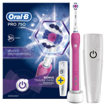 Braun Oral-B PRO 750 PINK 3D WHITE D16.513.UX - szczoteczka elektryczna z końcówką wybielającą