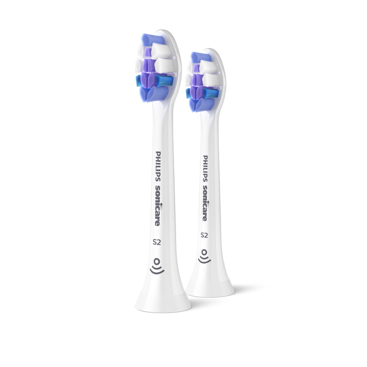 Końcówki wymienne Philips Sonicare Sensitive HX6052/10 S2 2sztuki - delikatne włosie