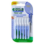 GUM Butler Trav-Ler (1312) 6 szt. - szczoteczki międzyzębowe 0.6 mm (liliowe)