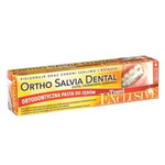 Pasta Ortho Salvia Dental Exclusive Travel 75 ml - uniwersalna pasta dla osób noszących aparaty ortodontyczne (żółta)