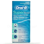 Oral-B Super Floss 50 odcinków - 3-częściowa nić dentystyczna polecana dla osób z aparatami ortodontycznymi