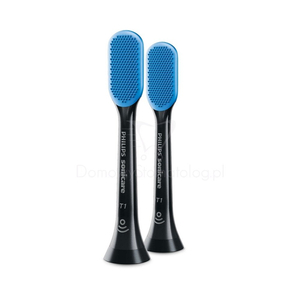 Philips Sonicare TongueCare+ HX8072/11 CZARNE - zestaw 2 specjalnych końcówek do czyszczenia języka