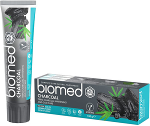 BIOMED Charcoal 100 g - kompleksowa pasta wybielająca z 3 rodzajami węgla