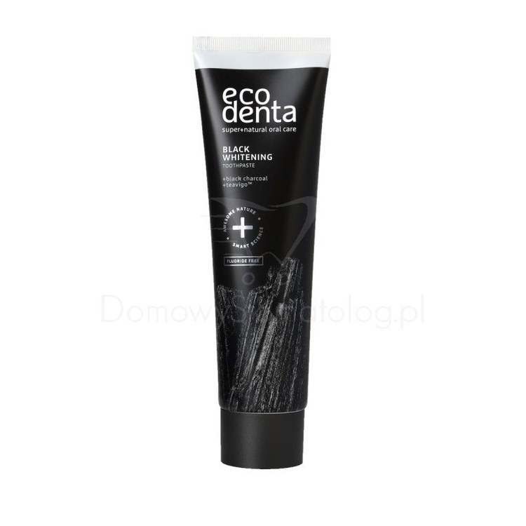 Ecodenta Black Whitening Toothpaste 100 ml - czarna pasta wybielająca z aktywnym węglem i bez fluoru