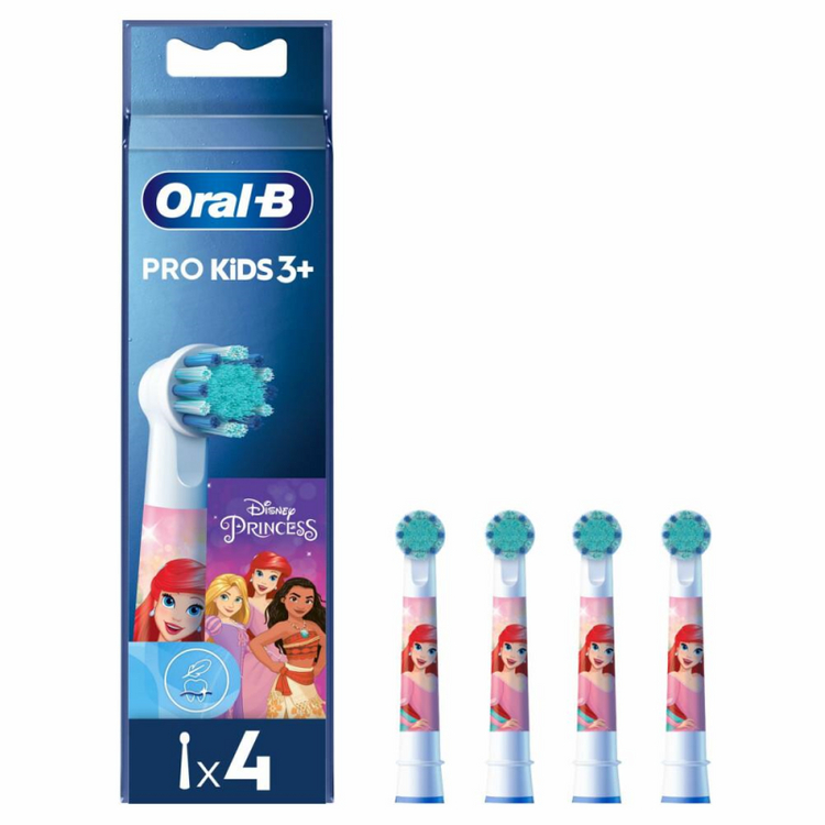 Końcówki Oral-B Stages Power KSIĘŻNICZKI 4 szt. EB10K-4 PRO - końcówki wymienne z miękkim włosiem dla dzieci