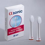 Alfa Sonic Replacement Brush Heads 2 szt. BIAŁE - końcówki do szczoteczki sonicznej Alfa Sonic