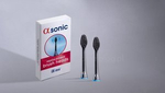 CZARNE Alfa Sonic Replacement Brush Heads 2 szt. - końcówki do szczoteczki sonicznej Alfa Sonic