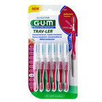 GUM Butler Trav-Ler (1612) 6 szt. - szczoteczki międzyzębowe 1.4 mm (bordowe)